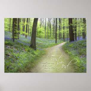 TRUST GOD - Christian Religious Poster Wall Art