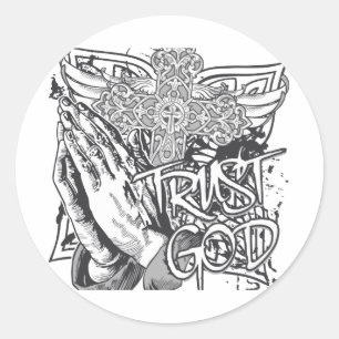 Trust God Classic Round Sticker