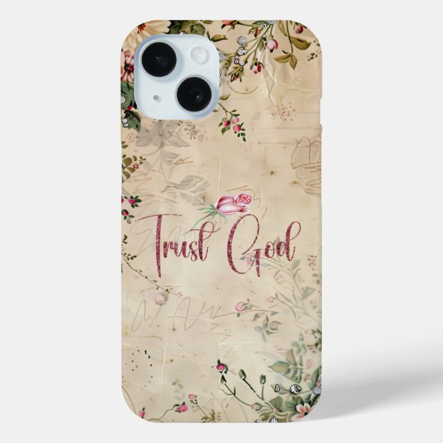 Trust God Faith Christian Case-Mate iPhone Case (Back)