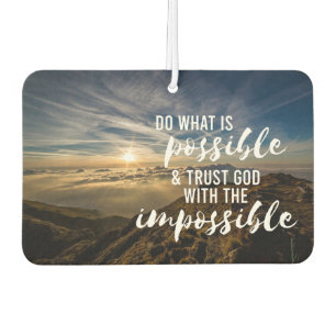 Trust God Inspiring Christian Car Air Freshener