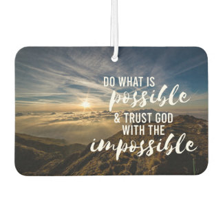 Trust God Inspiring Christian Car Air Freshener