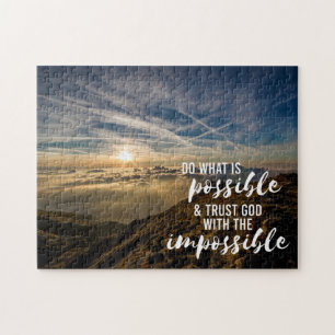 Trust God Inspiring Christian Jigsaw Puzzle