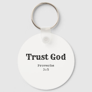 Trust God Keychain