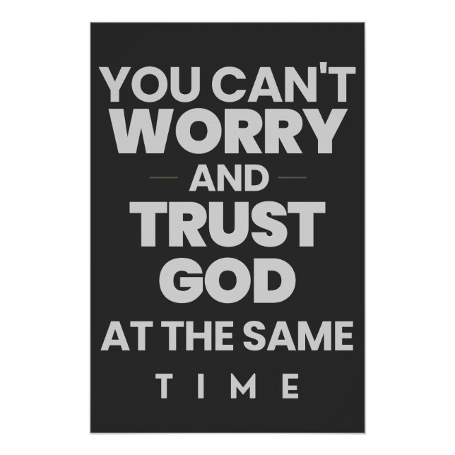 Trust God Poster (Front)