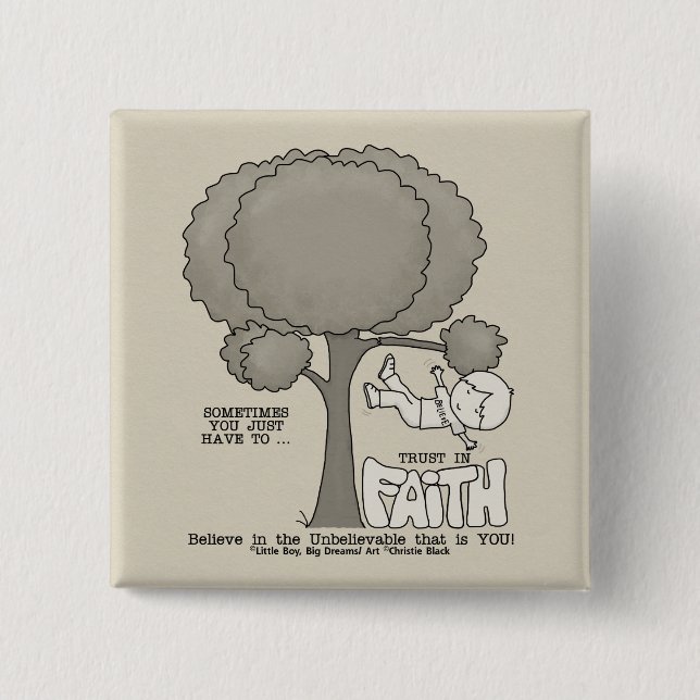 Trust in Faith 15 Cm Square Badge (Front)