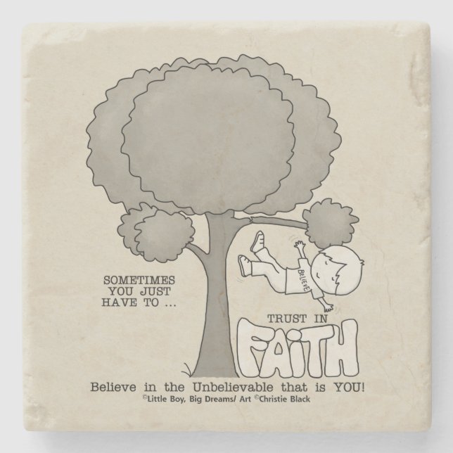 Trust in Faith Stone Coaster (Front)