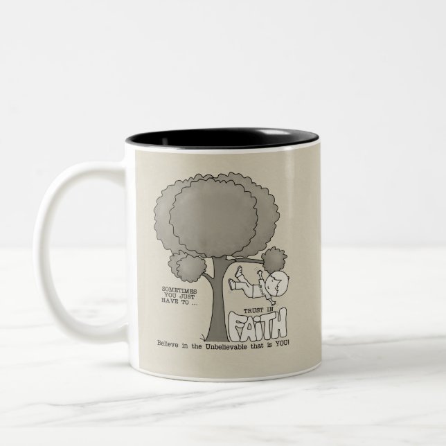 Trust in Faith Two-Tone Coffee Mug (Left)