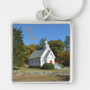 Trust In God Church Key Ring