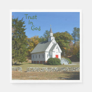 Trust In God Church Napkin