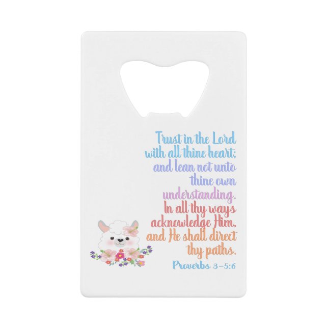 Trust in the Lord Bible Verse (Front)