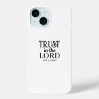 Trust in the Lord Bible Verse Black and White