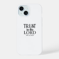 Trust in the Lord Bible Verse Black and White