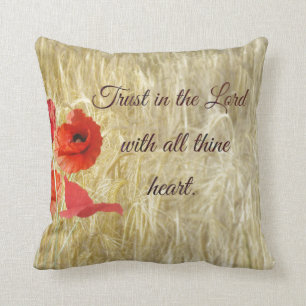 Trust in the Lord Bible Verse Cushion