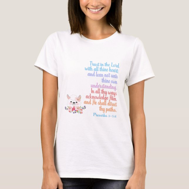 Trust in the Lord Bible Verse T-Shirt (Front)