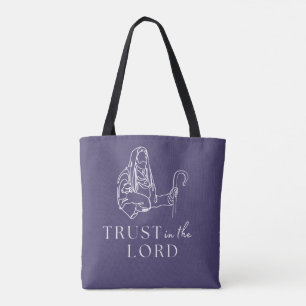 Trust In The Lord Birthday Gift Christmas Indigo Tote Bag