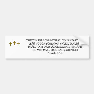 TRUST IN THE LORD BUMPER STICKER