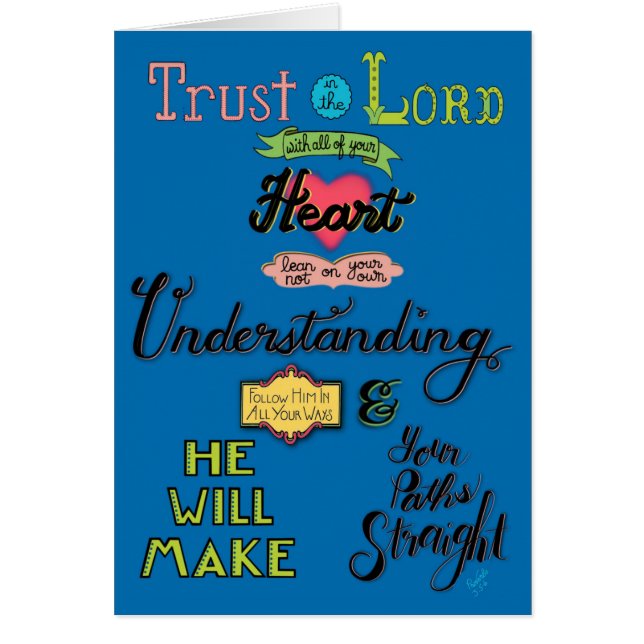 Trust In the Lord card (Front)