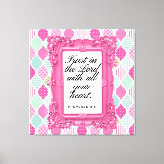Trust in the Lord | Christian Gift Canvas Print (Front)