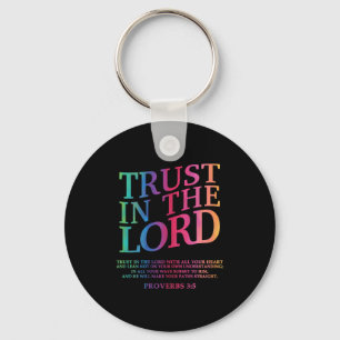 Trust In The Lord Christian Jesus God Sister Broth Key Ring
