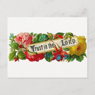 Trust in the Lord  Christian postcards