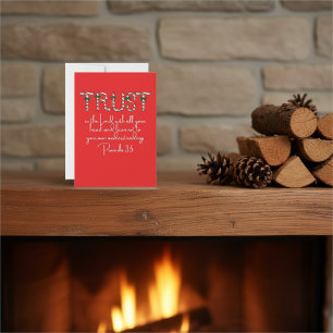 Trust in the Lord Christmas Personalised Card