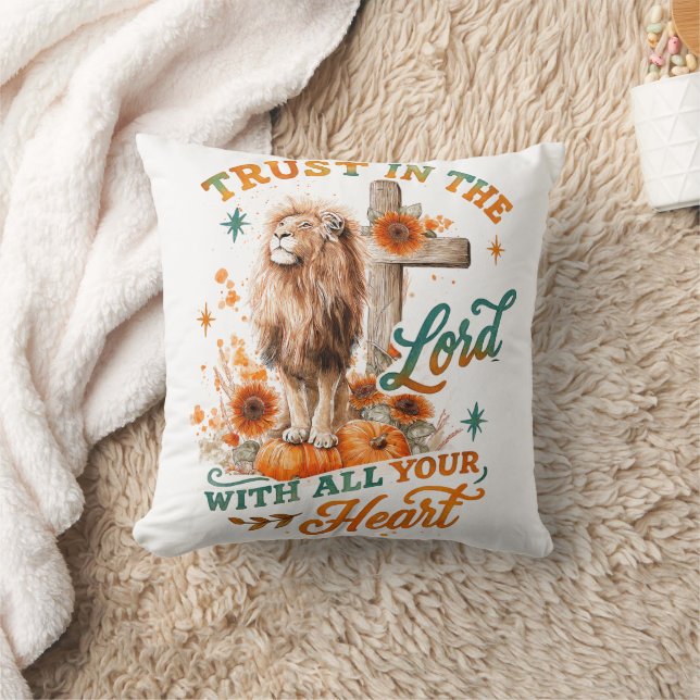 Trust In The Lord...  Cushion (Blanket)