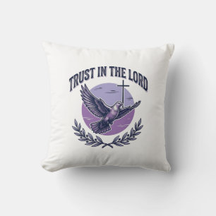 Trust in the Lord Dove Christian T-Shirt Design_1 Cushion