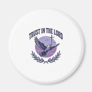 Trust in the Lord Dove Christian T-Shirt Design_1 Magnet