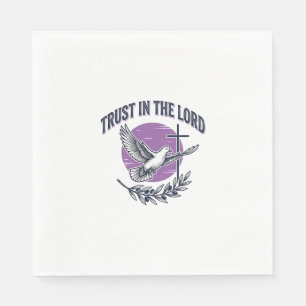 Trust in the Lord Dove Christian T-Shirt Design (2 Napkin