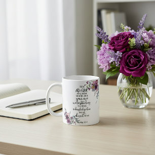 Trust in the Lord floral   Coffee Mug