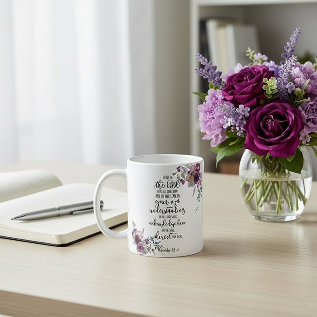 Trust in the Lord floral   Coffee Mug (Creator Uploaded)