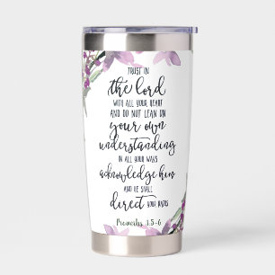 Trust in the Lord floral  Insulated Tumbler