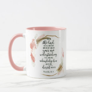 Trust in the Lord floral   Mug