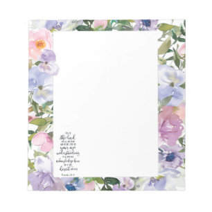 Trust in the Lord floral Notepad
