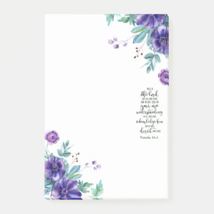 Trust in the Lord floral   Post-it Notes