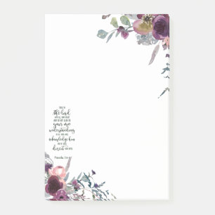 Trust in the Lord floral Post-it Notes