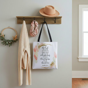 Trust in the Lord floral Tote Bag
