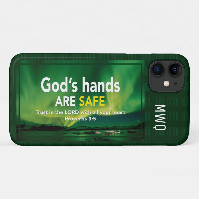 TRUST IN THE LORD God's Hands Are Safe Case-Mate iPhone Case (Back (Horizontal))
