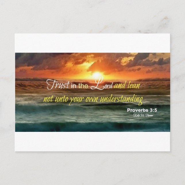 Trust in the Lord Inspirational Postcard (Front)