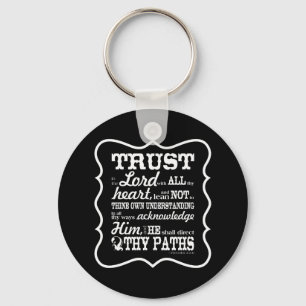 Trust in the Lord Key Ring