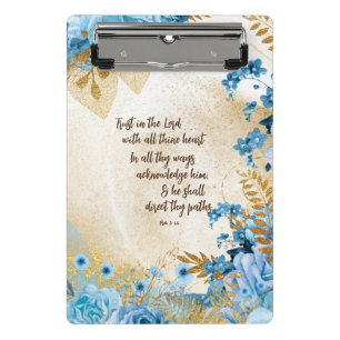 Trust in the Lord KJV Bible Verse Mini Clipboard