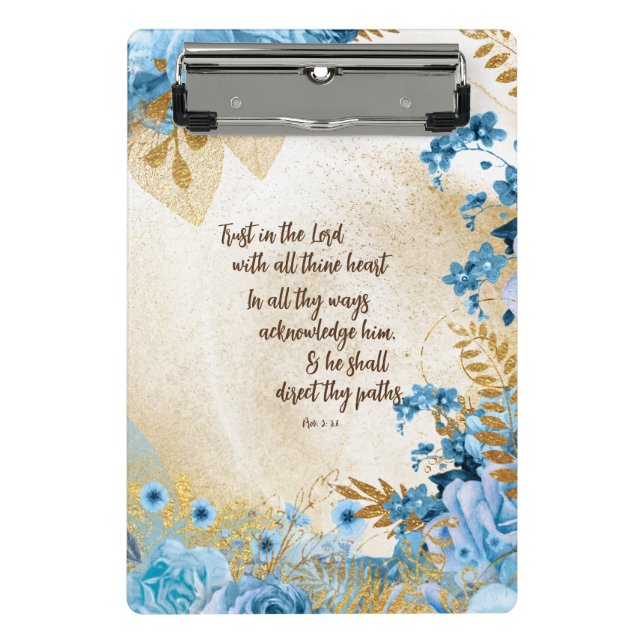 Trust in the Lord KJV Bible Verse Mini Clipboard (Front)