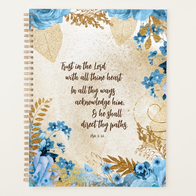 Trust in the Lord KJV Bible Verse Planner (Front)