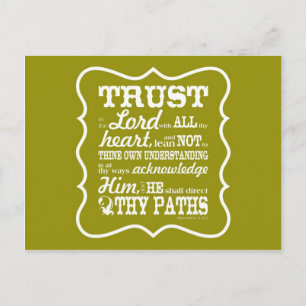 Trust in the Lord Postcard