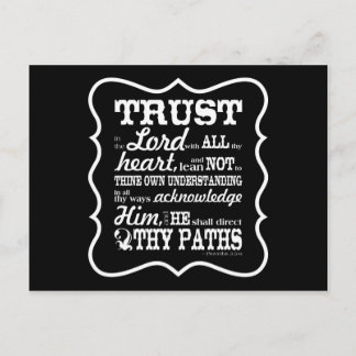 Trust in the Lord Postcard