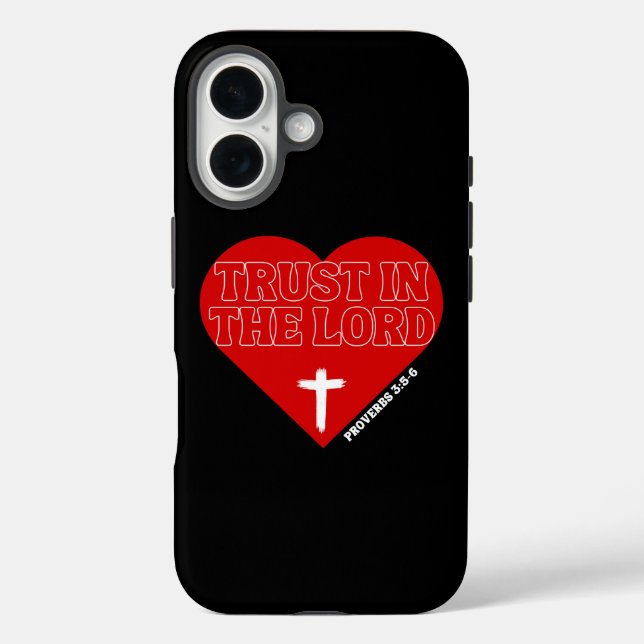 Trust in the Lord – Proverbs 3:5-6 Case-Mate iPhone Case (Back)