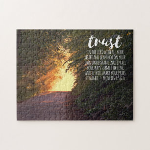 Trust in the Lord Proverbs 3:5-6 Jigsaw Puzzle