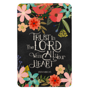 Trust in the Lord, Proverbs 3:5, Flexible Magnet