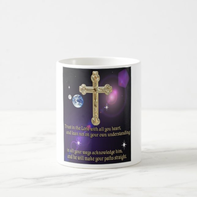 Trust in the Lord proverbs 3:5 gifts Coffee Mug (Center)
