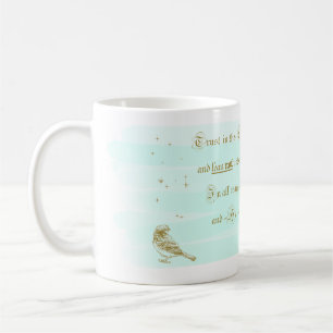 Trust in the Lord Proverbs Aqua Coffee Mug